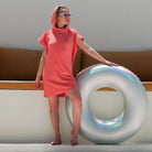 Coral Crush Hooded Terry Dress - Loomaswim.com