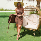 Mocha Mousse 3 - Piece Swimsuit – Pantone Color of the Year 2025 - Loomaswim.com