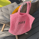 Pink Personalized Large Tote Bag - Loomaswim.com