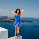 Santorini Blue One - Piece Swimsuit - Loomaswim.com